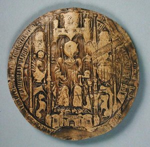 Sigillo di Jean II, re di Navarra da Spanish School